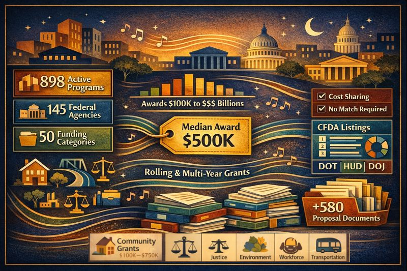 Jan 23, 2026: Federal Funding Opportunities Updated Report Now Includes Catalog of Federal Domestic Assistance (CFDA), Cost Sharing, and Proposal Documents