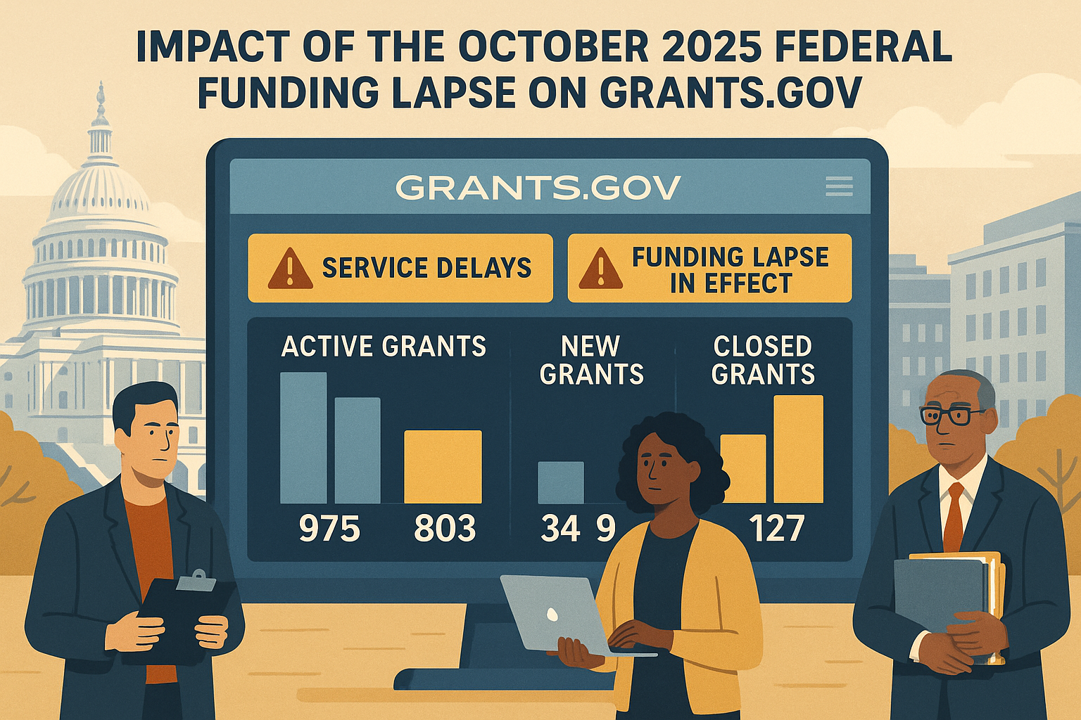 🏛 Impact of the October 2025 Federal Funding Lapse on Grants.gov