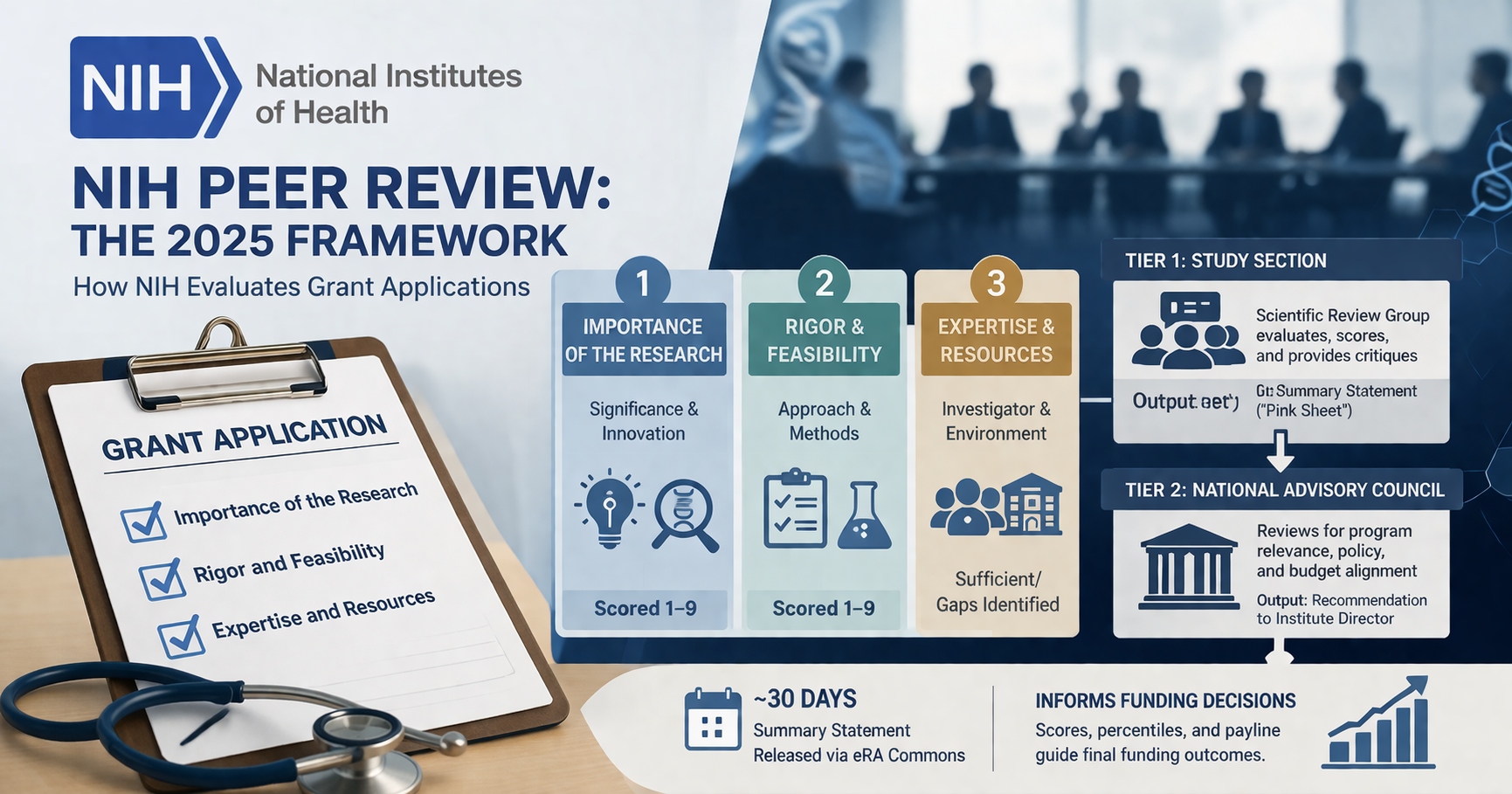 Apr 8, 2026: National Institutes of Health - Part 3. Peer Review Process and the 2025 Scoring Framework for Grant Applications